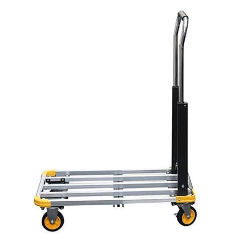 Buy Liu Uk Hand Truck Mute Flatbed Steel Trolleys Telescopic Folding