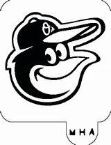 Orioles Coloring Pages Baltimore Logo Oriole Stencil Hair Mr Getdrawings Stencils Getcolorings Print sketch template