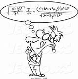 Math Cartoon Coloring Smart Equation Vector Outline Head Man Clip His Figuring Ron Leishman Clipart Mom Clipartpanda Equations Medication Use sketch template
