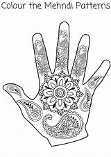 Henna Mehndi Blank Maroc Intheplayroom Mandalas Playroom Handprints Visitar Animaux Diwali sketch template