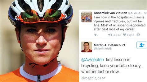 guy mansplains cycling to olympian annemiek van vleuten after high speed accident huffpost life