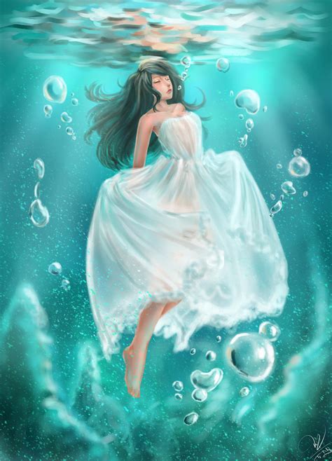 girl underwater  emia  deviantart