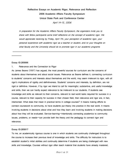 reflective essay examples topic samples templatelab