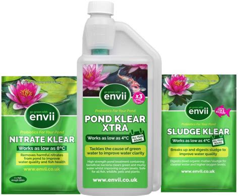 envii annual pond treatment xtra clear green water sludge nitrates envii