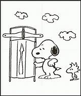 Coloring Pages Woodstock Snoopy Christmas Popular Coloringhome sketch template