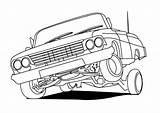 Lowrider Coloring Pages Cars Impala Drawing 64 Car Drawings Chevy Cadillac Classic Color Printable Print Hydraulics Colouring Bing Sheets Trucks sketch template