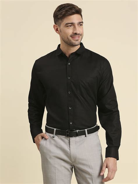 buy black formal shirt for men online in india japs premium urbanwear