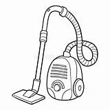 Vacuum Cleaner Coloring Book Drawing Children Illustration Template Dreamstime Vector Clipart Cleanup Activity Getdrawings Stock sketch template