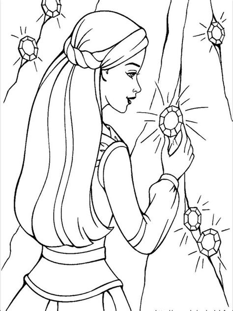 barbie ballerina princess coloring pages     girls