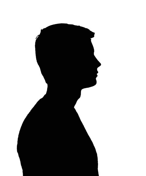 person side profile silhouette silhouette side profile man face clipart clip transparent