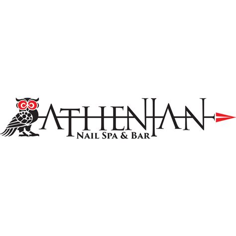 athenian nail spa bar logo vector logo  athenian nail spa bar