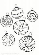 Baubles sketch template