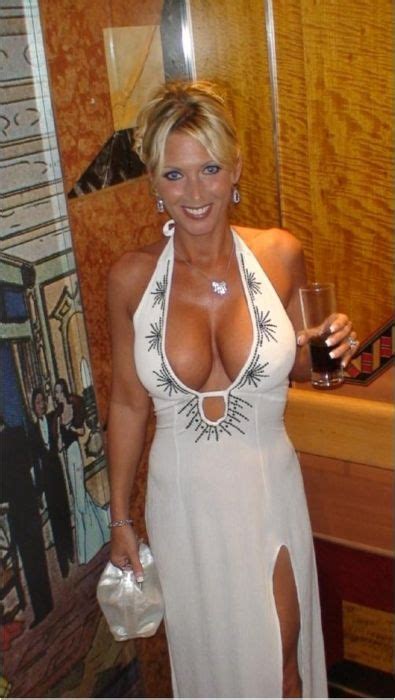 classy milf in sexy evening gown