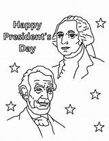 Presidents Coloring Pages President Printable Lincoln Worksheets Kids Abraham Roosevelt Washington Sheets Preschool Color Hat Drawing George Happy Jefferson Thomas sketch template