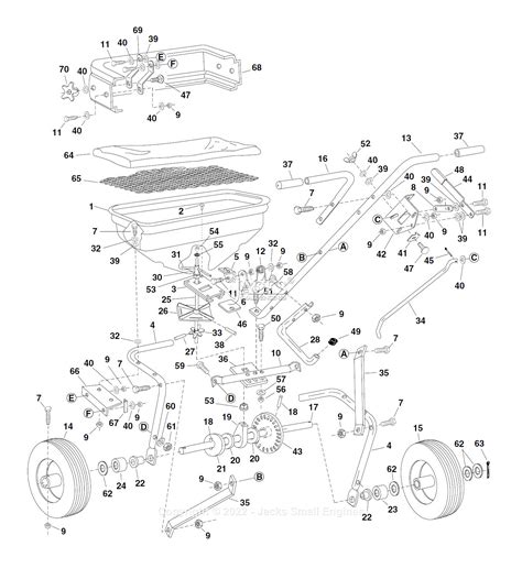 agri fab     gallon dry push broadcast spreader parts diagram  parts list