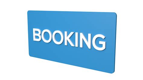 booking signage