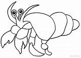Crab Hermit Coloring Pages Printable Sea Crabs Cartoon Cool2bkids Kids Activities Sheets Template Color Drawing Getdrawings Shells sketch template
