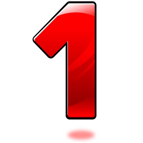 red number  clipart
