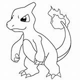 Pokemon Charmander Coloring Charmeleon Pages Heft Draw sketch template