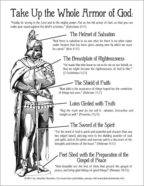 printable armor  god coloring page  images armor  god