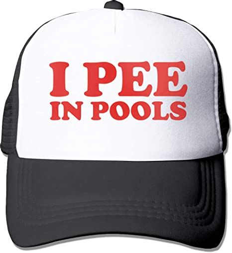 i pee in pools funny dare gag t joke adult trucker cap