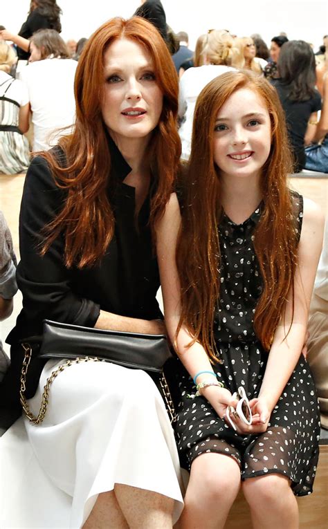 julianne moore and look alike daughter liv stun at fashion week—check