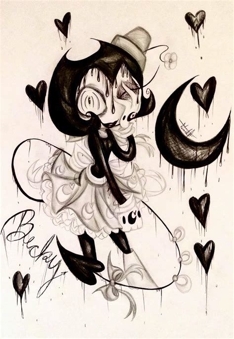 becky the demon fan art bendy and the ink machine amino