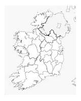 Ireland Coloring Pages Map sketch template