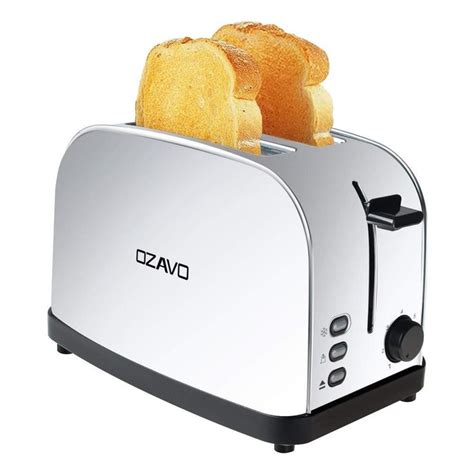 stainless steel slice toaster  temperature control defrost