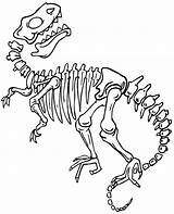 Coloring Dinosaur Skeleton Pages Dinosaurs Printable Sheets Print Sheet Topcoloringpages Prehistoric sketch template