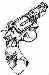 Tattoo Badass Gangster Chicano Pencil Pistolen Wzory Tatuajes Ooo Pistolet Tatouage Pistola Skizze Abstrakte Waffen Skizzen Umriss Tatuaz Facili Matita sketch template