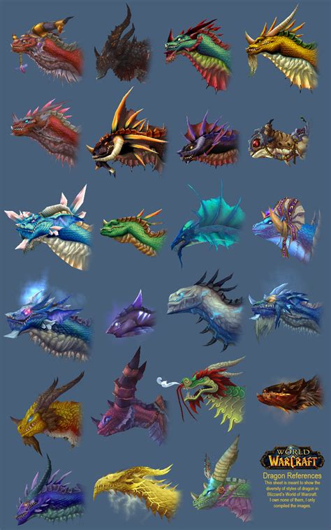 World Of Warcraft Dragon Styles By Littlefiredragon On