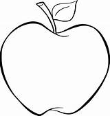 Apple Apfel Clipart Cartoon Zum Ausmalen Ausmalbild äpfel Malvorlage Malvorlagen Drawing Gratis Ausmalbilder Coloring Ausdrucken Vorlage Simple Clipground Premium Kids sketch template