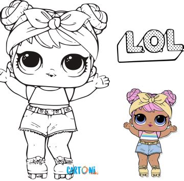 colora lol surprise serie  dawn cartoni animati barbie coloring
