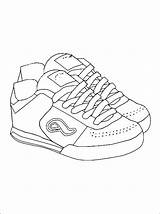 Coloring Nike Sneaker Shoe Pages Tennis Shoes Kleurplaat Sheets Sportschoenen Printable Colouring Kleurplaten Color Kleding Getdrawings Getcolorings Mooie Print Drawing sketch template