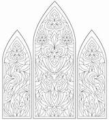 Kirchenfenster sketch template