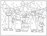 Kana Bruiloft Kinderen Bijbelknutselwerk Kerst Kerk Zondagschool Scandinavische Klaslokaal Uitnodigingen Bijbel sketch template