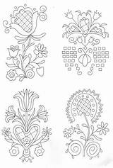 Embroidery Folk Patterns sketch template