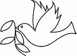 Bird Dove Drawing Simple Birds Flying Outline Drawings Easy Cartoon Line Clipart Pages Holy Sketches Draw Turtle Spirit Colouring Cute sketch template