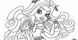 Monster Coloring High Rochelle Goyle Haunted sketch template