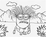 Coloring Minion Pages Minions Purple Color Drawing Evil Caveman Kids Printable Costume Clipart Sheets Prehistoric Scenery Monster Captain Dinosaur Halloween sketch template