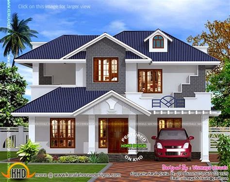 kerala style villa exterior kerala home design  floor plans  dream houses