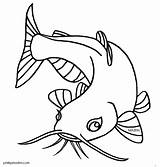 Catfish Clipart Clip Fish Drawing Cat Cartoon Drawings Coloring Cliparts Tennessee Flathead Channel Gif Search Google Missouri States Easy Fishing sketch template