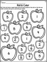 Apple Prek Math Preschoolplayandlearn sketch template