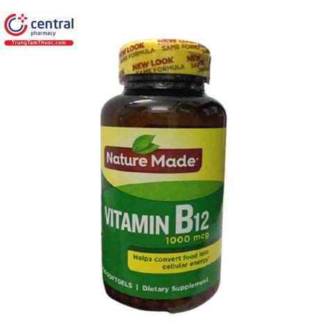 Thuốc Nature Made Vitamin B12 1000 Mcg Tác Dụng Và Liều Dùng