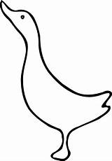 Quack Animal Fowl Stencils Ente Malen Hatches I2clipart Clker sketch template