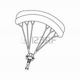 Paratrooper Drawing Getdrawings Parachute sketch template