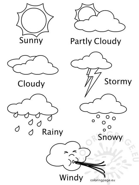 weather coloring sheets printables coloring page