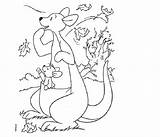 Coloring Roo Pages Kanga Disney Pooh Winnie Animal Popular Colouring sketch template