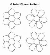 Flower Petal Template Pattern Petals Flowers Templates Printable Printables Printablee sketch template